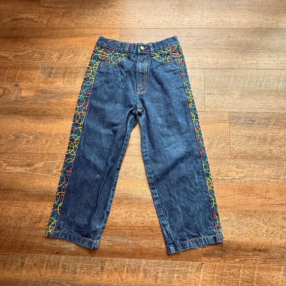 VIntage B-Boy MJ Collection Embroidered Denim Womens Sz 10  HIP HOP  Y2K - Picture 1 of 12